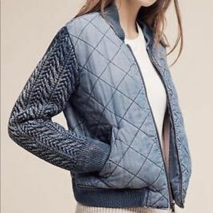 Cloth & Stone Denim Bomber